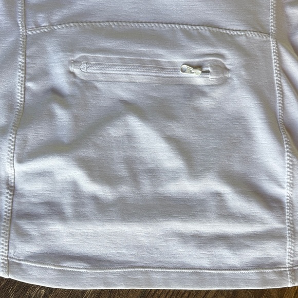 Athleta White Long Sleeve Women's Half Zip Top, Size M - Picture 12 of 13